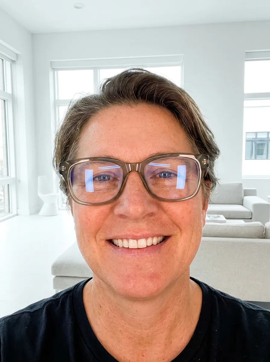 Remove glasses glare in indoor lighting