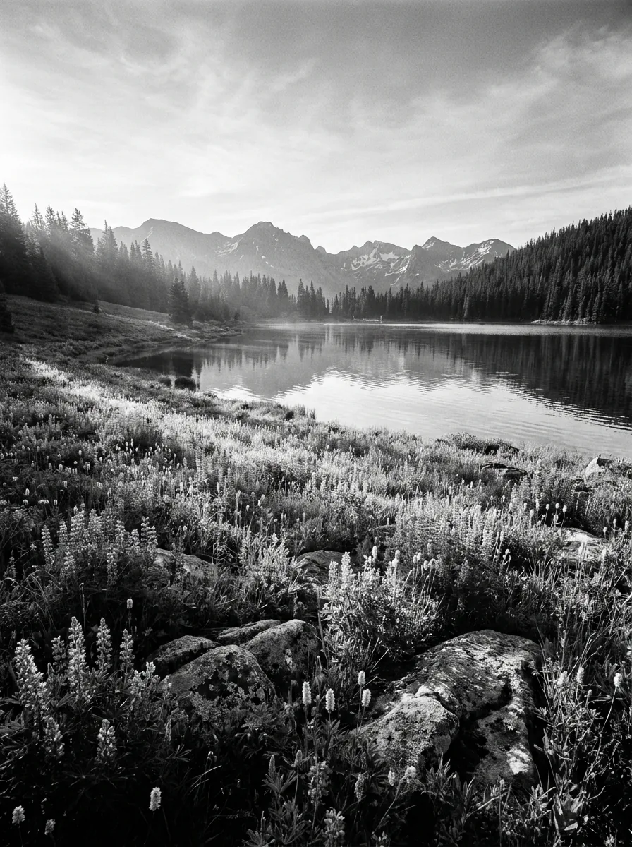 Lush natural landscape and foliage color synthesis