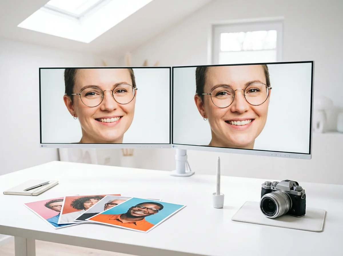 Eyeglass glare removal workflow